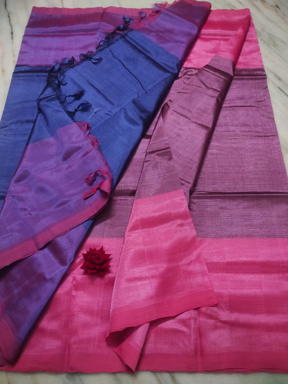 Mangalagiri pattu by cotton plain saree