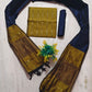 Mangalagiri pattu pochampalli border dress material set