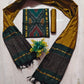 Mangalagiri pattu pochampalli border dress material set