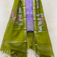 Embroidery Work Handloom Mangalagiri Dress Material