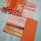 Mangalagiri Pure Handloom Pattu by Cotton Dress Material