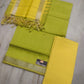 Mangalagiri Pure Handloom Pattu by Cotton Dress Material