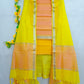 Mangalagiri pattu zari border zari buta work dress material set's (unstitched)