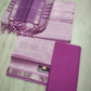 Mangalagiri Pure Handloom Pattu by Cotton Dress Material