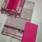 Mangalagiri Pure Handloom Pattu by Cotton Dress Material