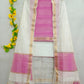 Mangalagiri pattu zari border zari buta work dress material set's (unstitched)