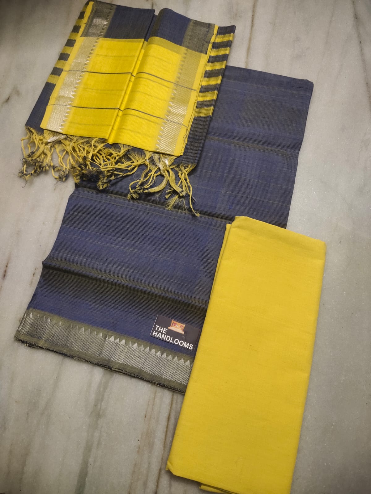 Mangalagiri Pure Handloom Pattu by Cotton Dress Material
