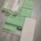 Mangalagiri Pure Handloom Pattu by Cotton Dress Material
