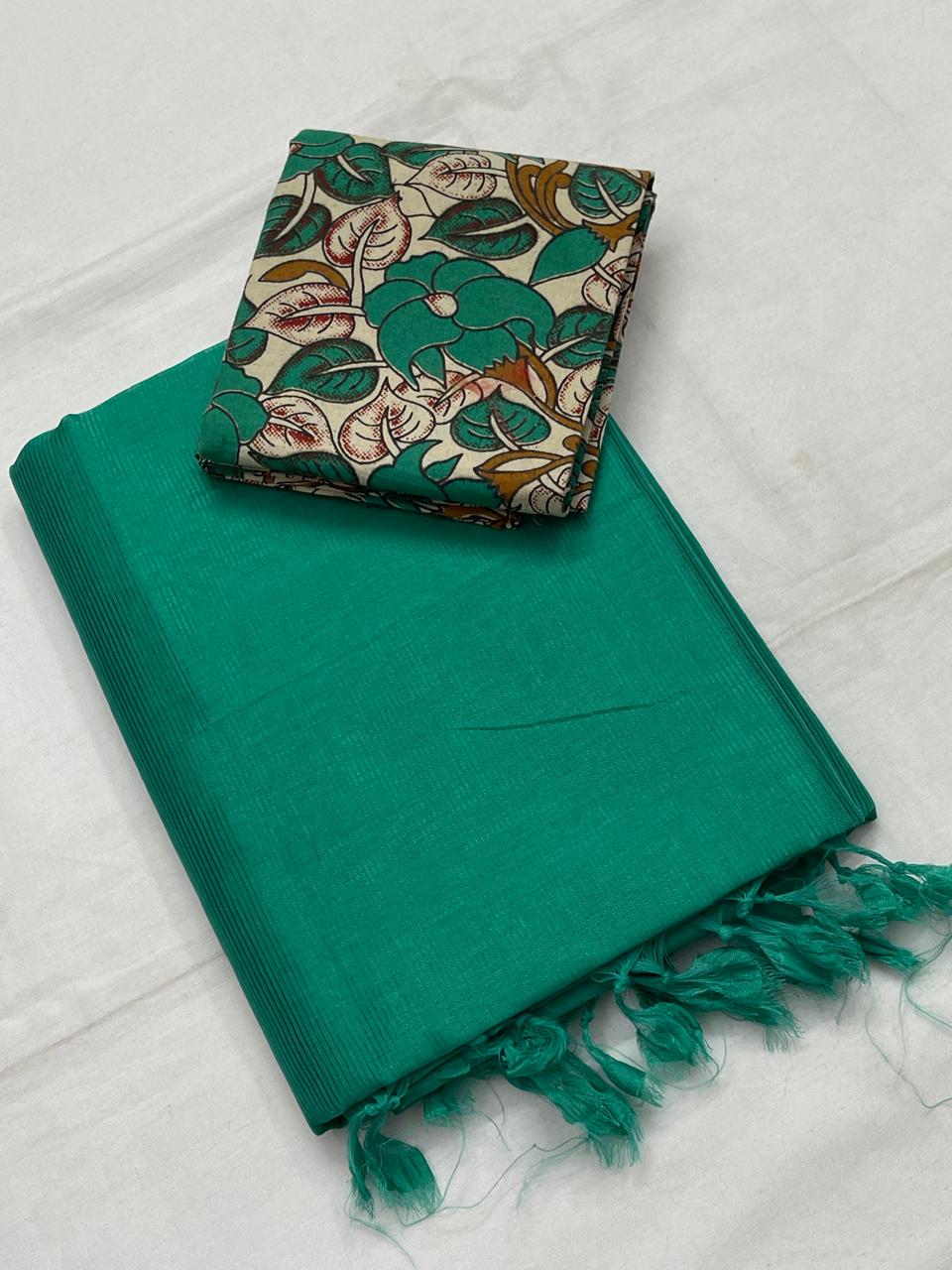 Mangalagiri plain pattu by cotton saree