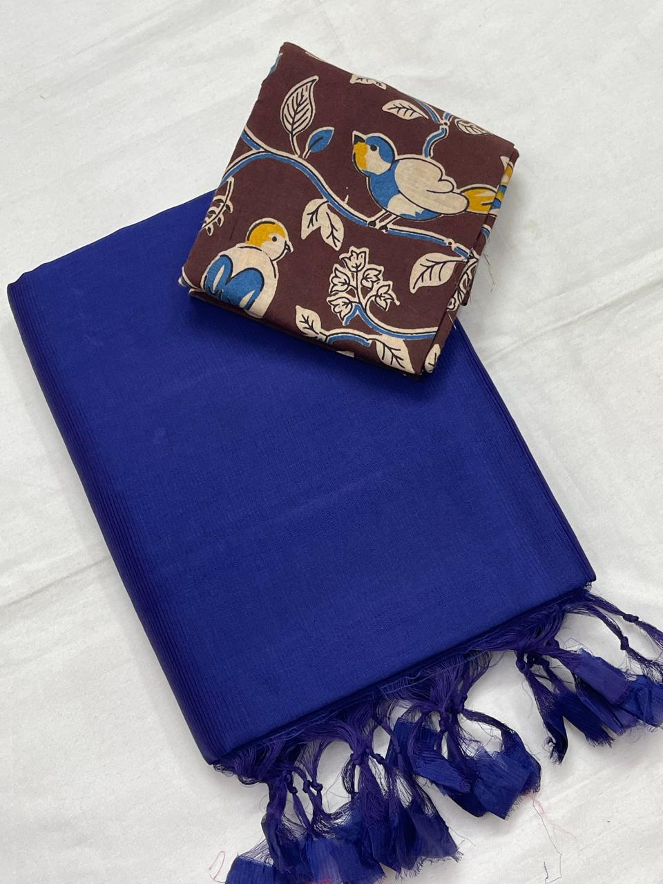 Mangalagiri plain pattu by cotton saree