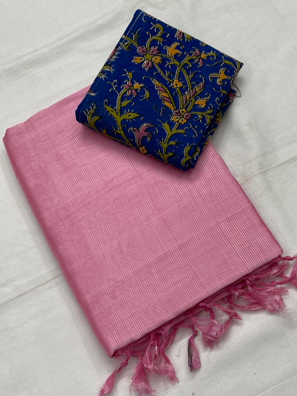 Mangalagiri plain pattu by cotton saree