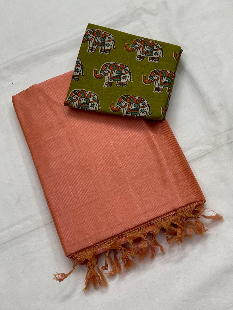 Mangalagiri plain pattu by cotton saree