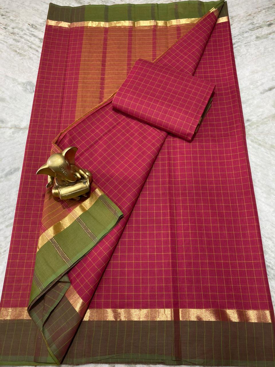 Mangalagiri pure cotton by cotton saree