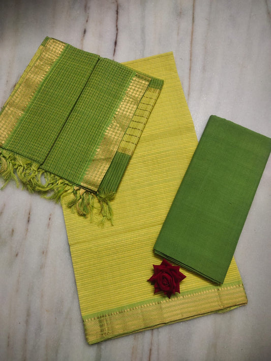 Mangalagiri pure handloom cotton by cotton dress material