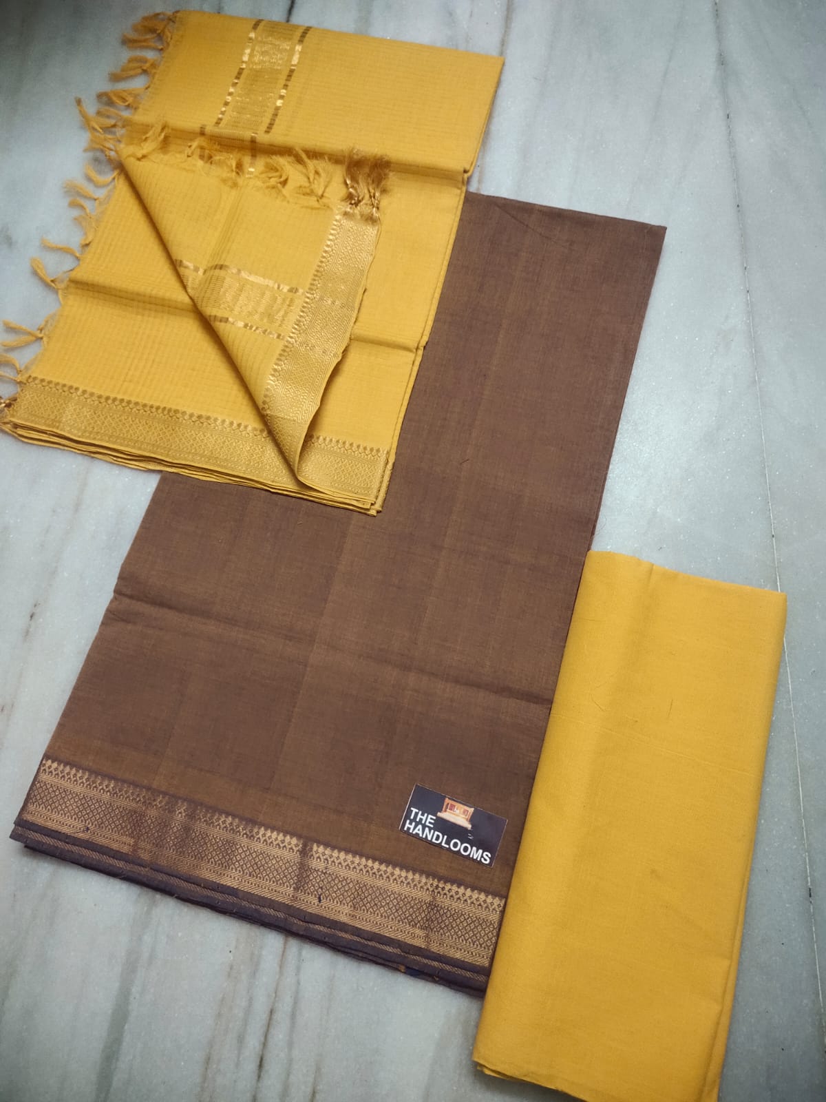 Mangalagiri pure handloom cotton by cotton dress material