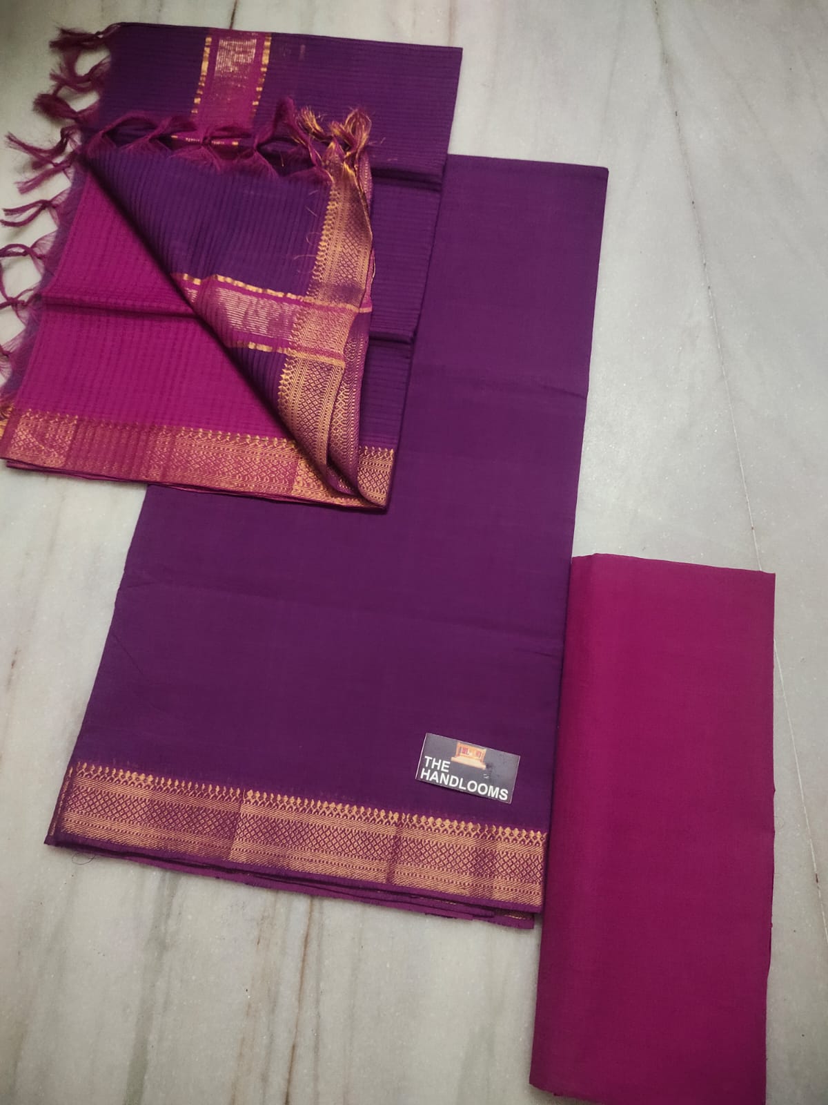 Mangalagiri pure handloom cotton by cotton dress material