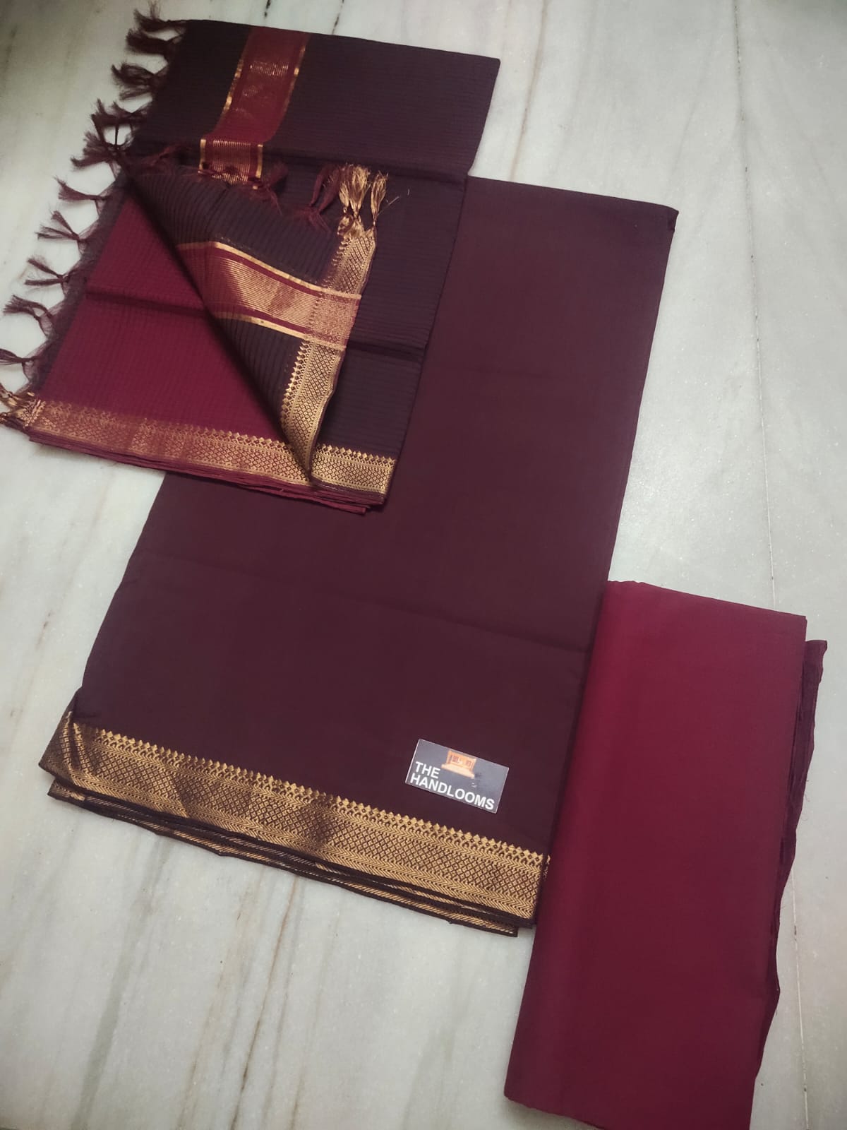 Mangalagiri pure handloom cotton by cotton dress material