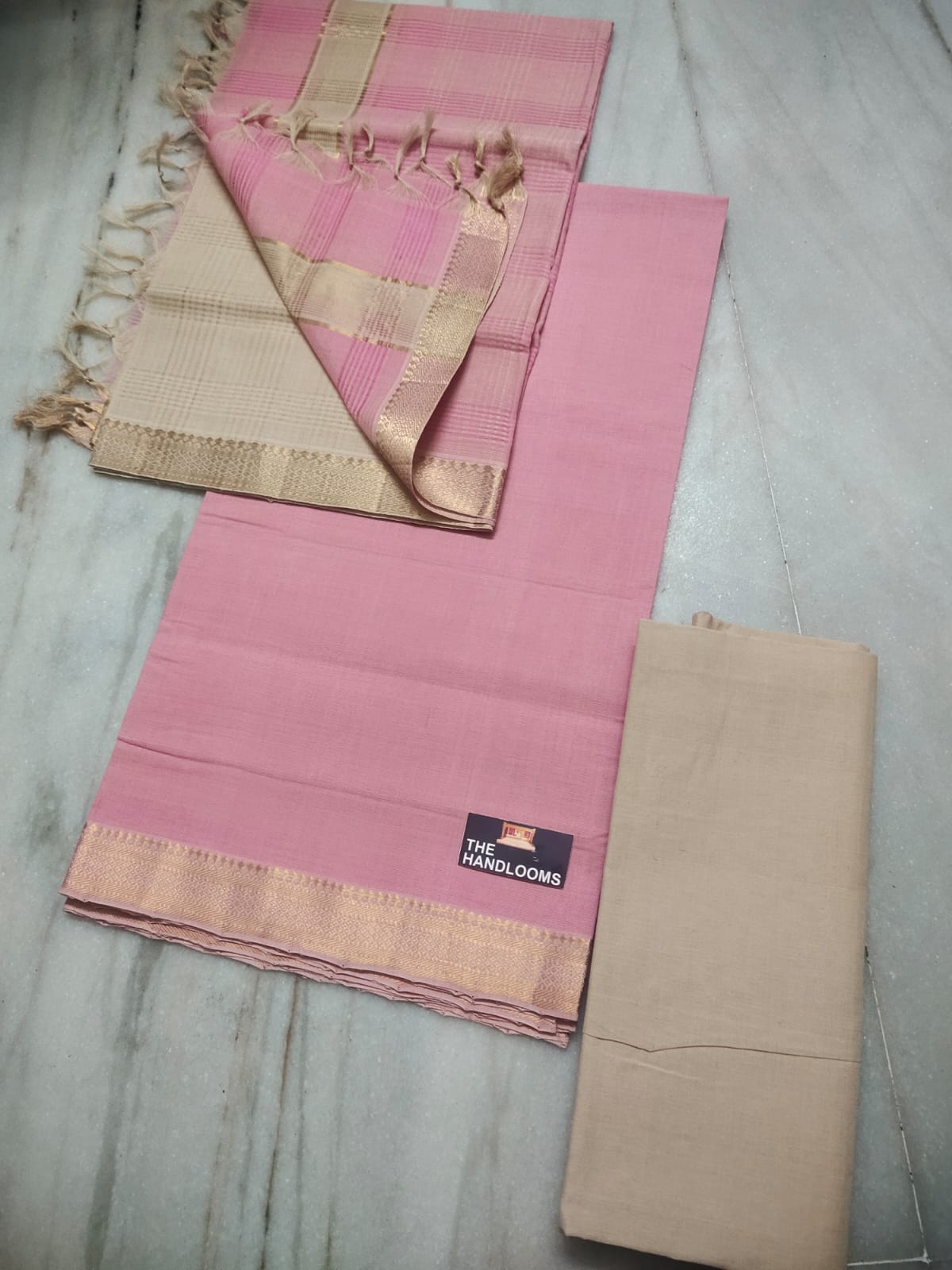 Mangalagiri pure handloom cotton by cotton dress material