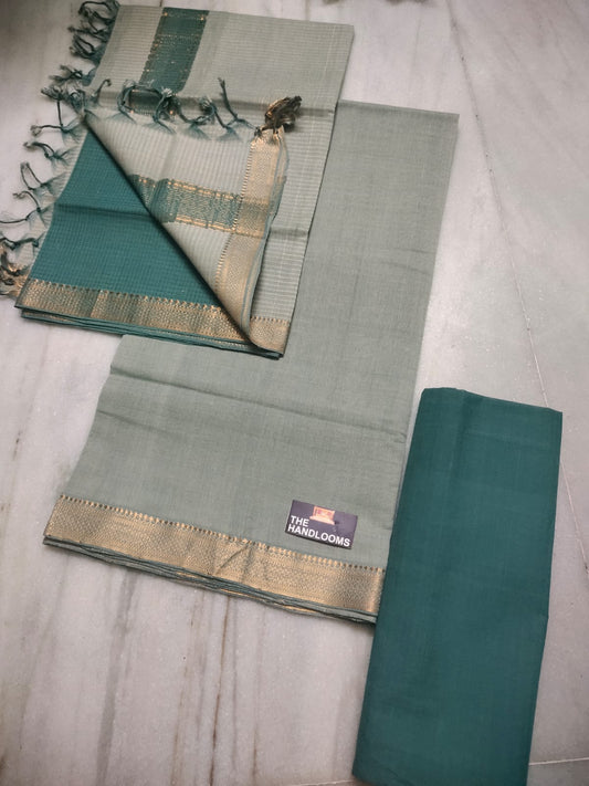 Mangalagiri pure handloom cotton by cotton dress material