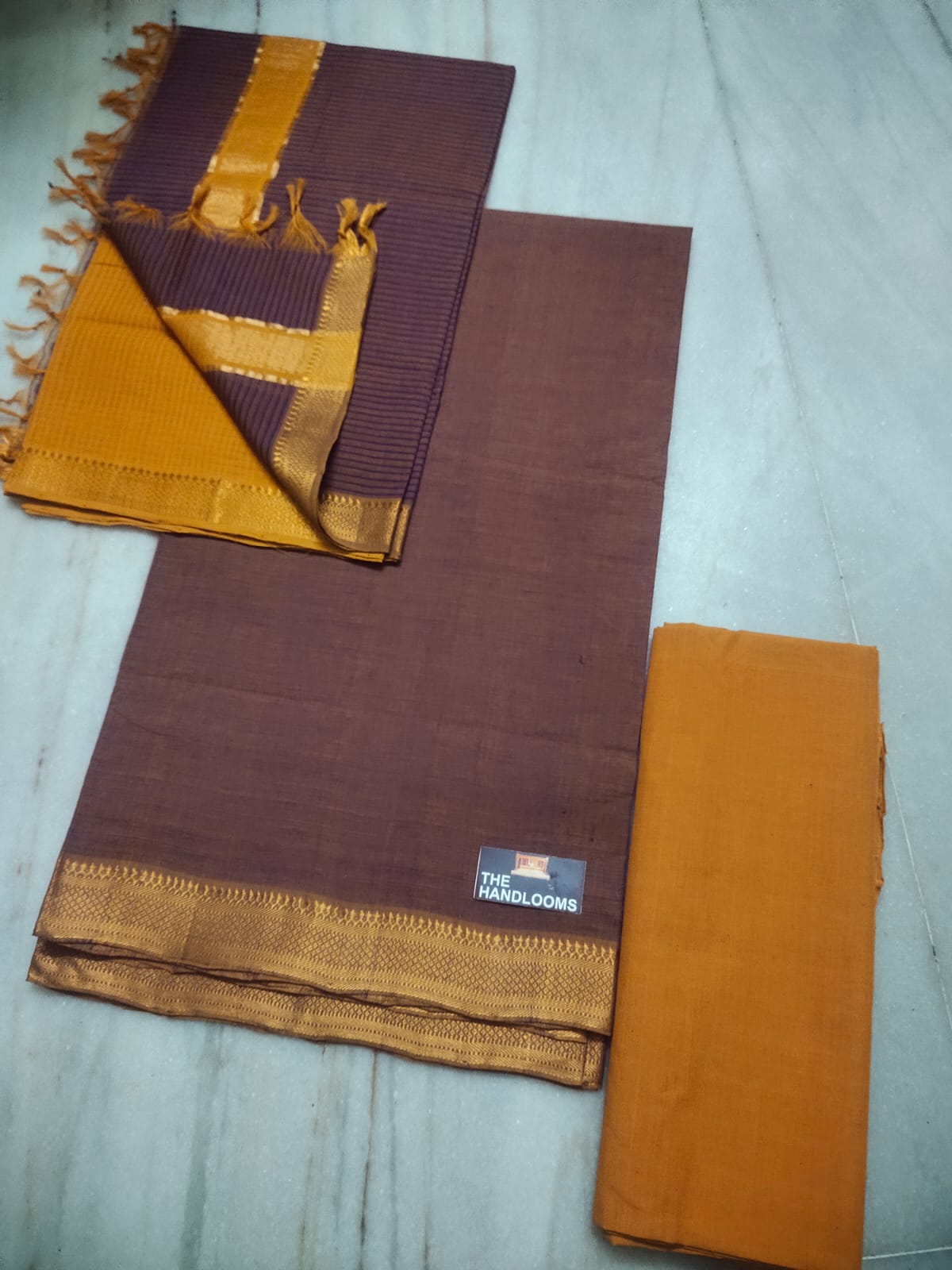 Mangalagiri pure handloom cotton by cotton dress material