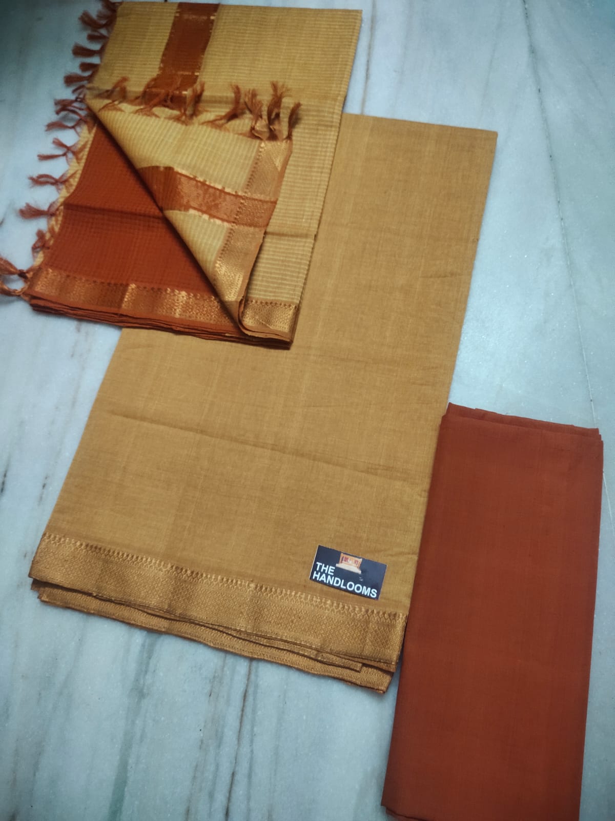 Mangalagiri pure handloom cotton by cotton dress material