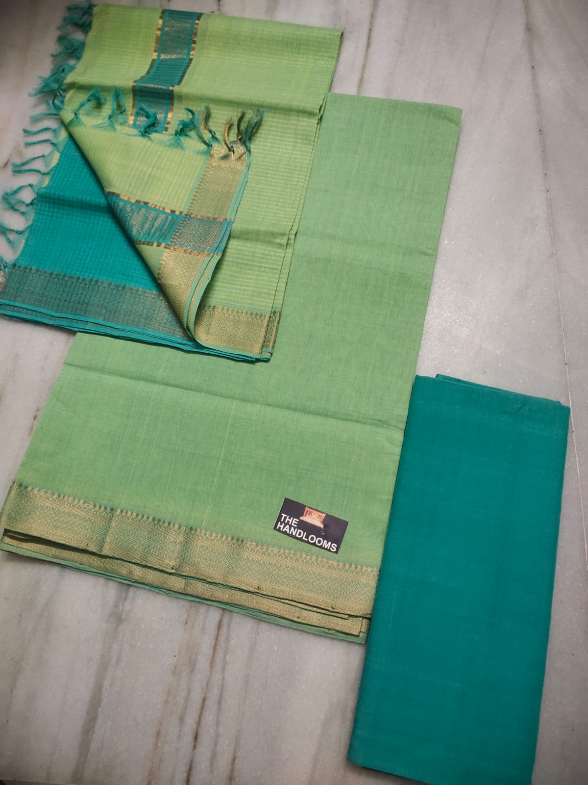 Mangalagiri pure handloom cotton by cotton dress material