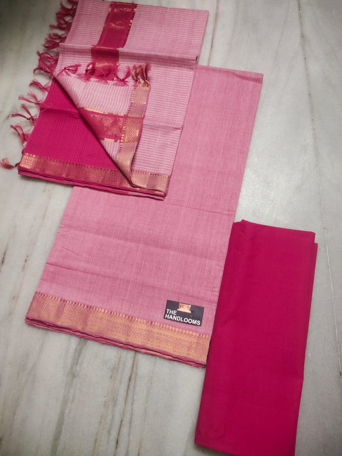 Mangalagiri pure handloom cotton by cotton dress material