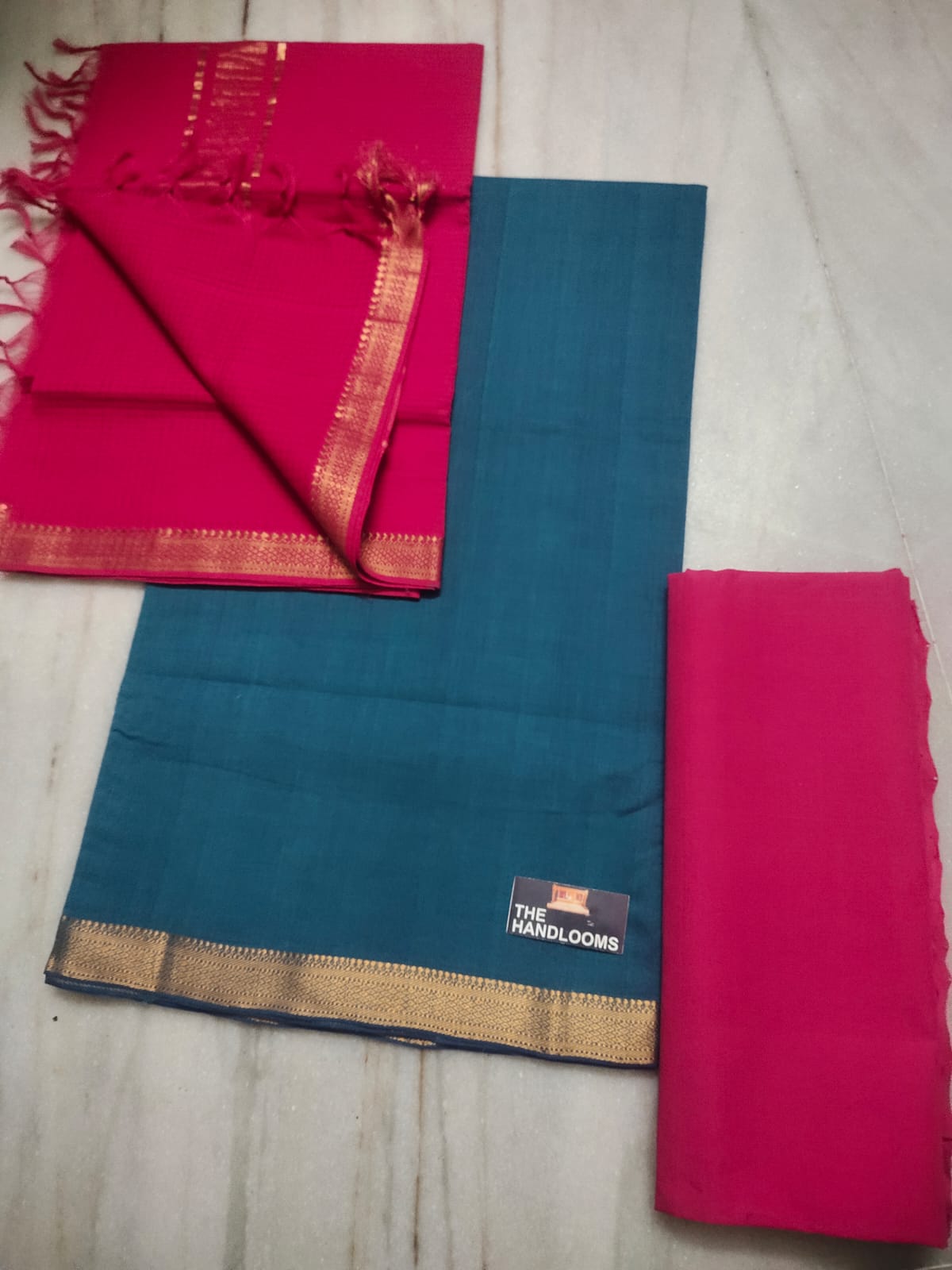 Mangalagiri pure handloom cotton by cotton dress material