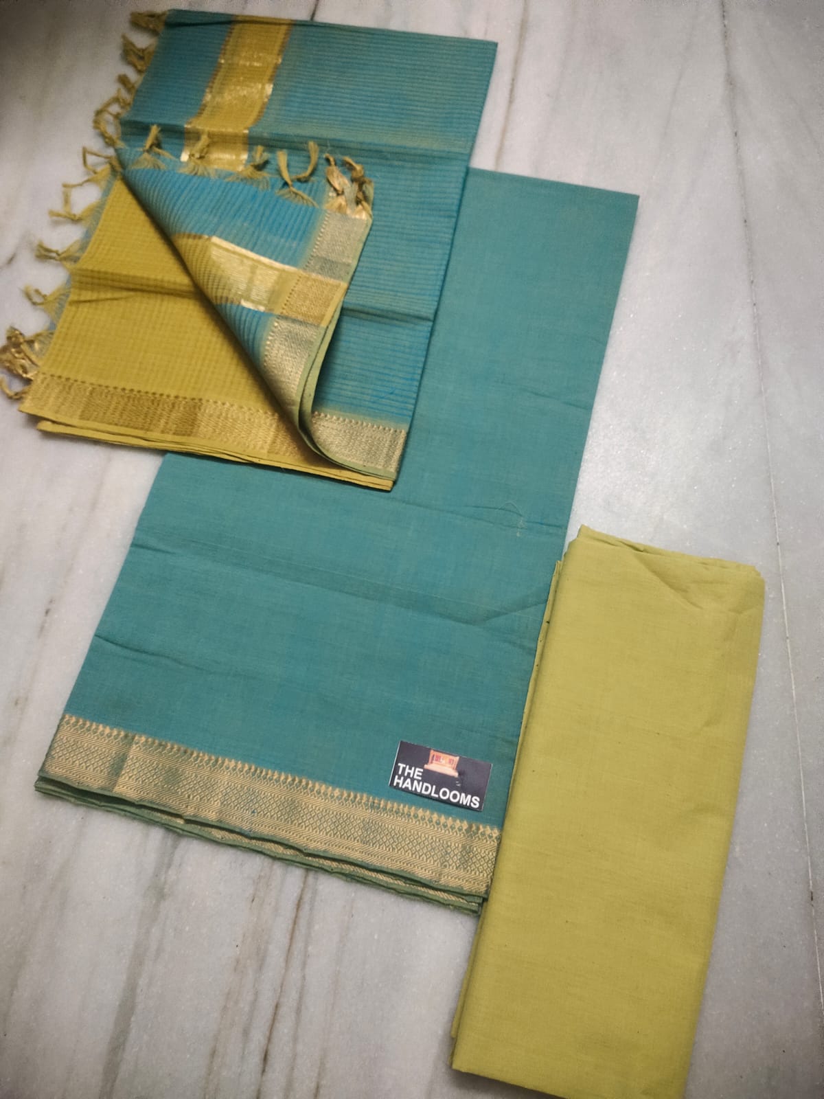 Mangalagiri pure handloom cotton by cotton dress material