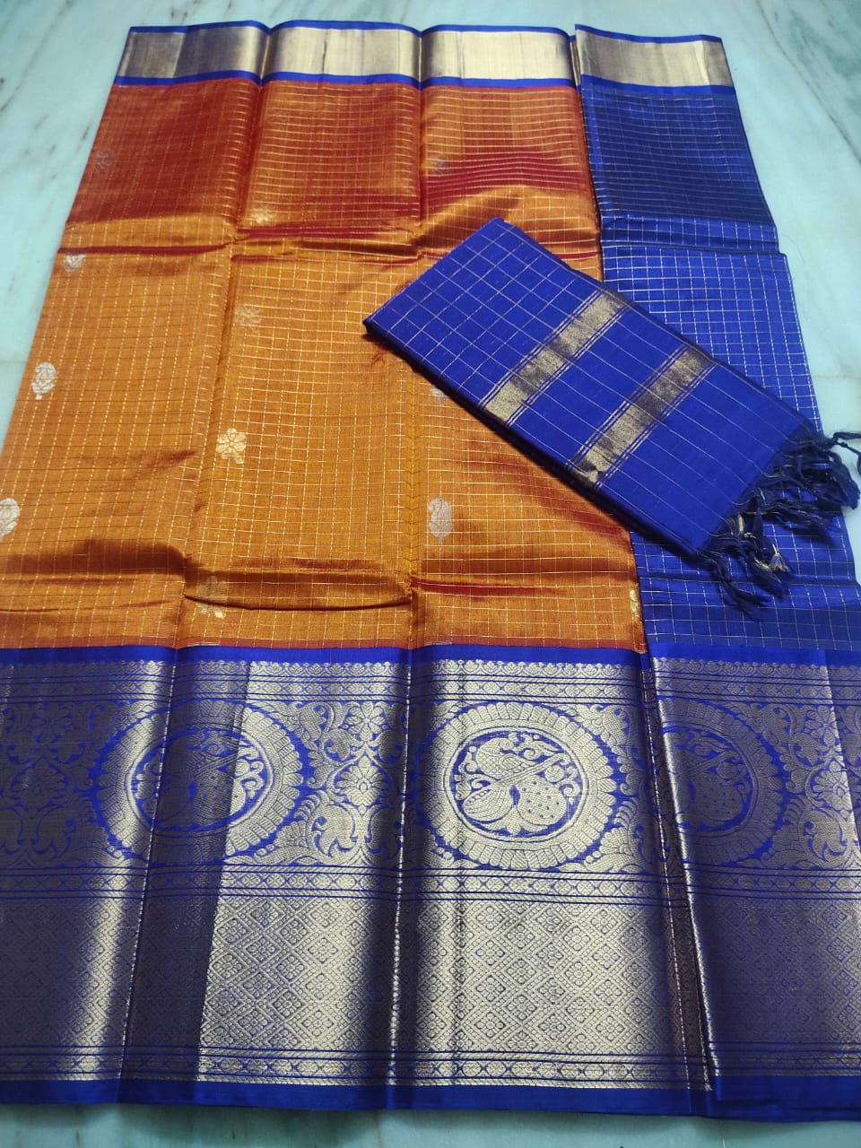 Mangalagiri Pure Handloom Orginal Kuppatam Pattu Silk Cotton Lehenga Material