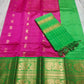 Mangalagiri Pure Handloom Orginal Kuppatam Pattu Silk Cotton Lehenga Material