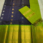 Mangalagiri Pure Handloom Orginal Kuppatam Pattu Silk Cotton Lehenga Material