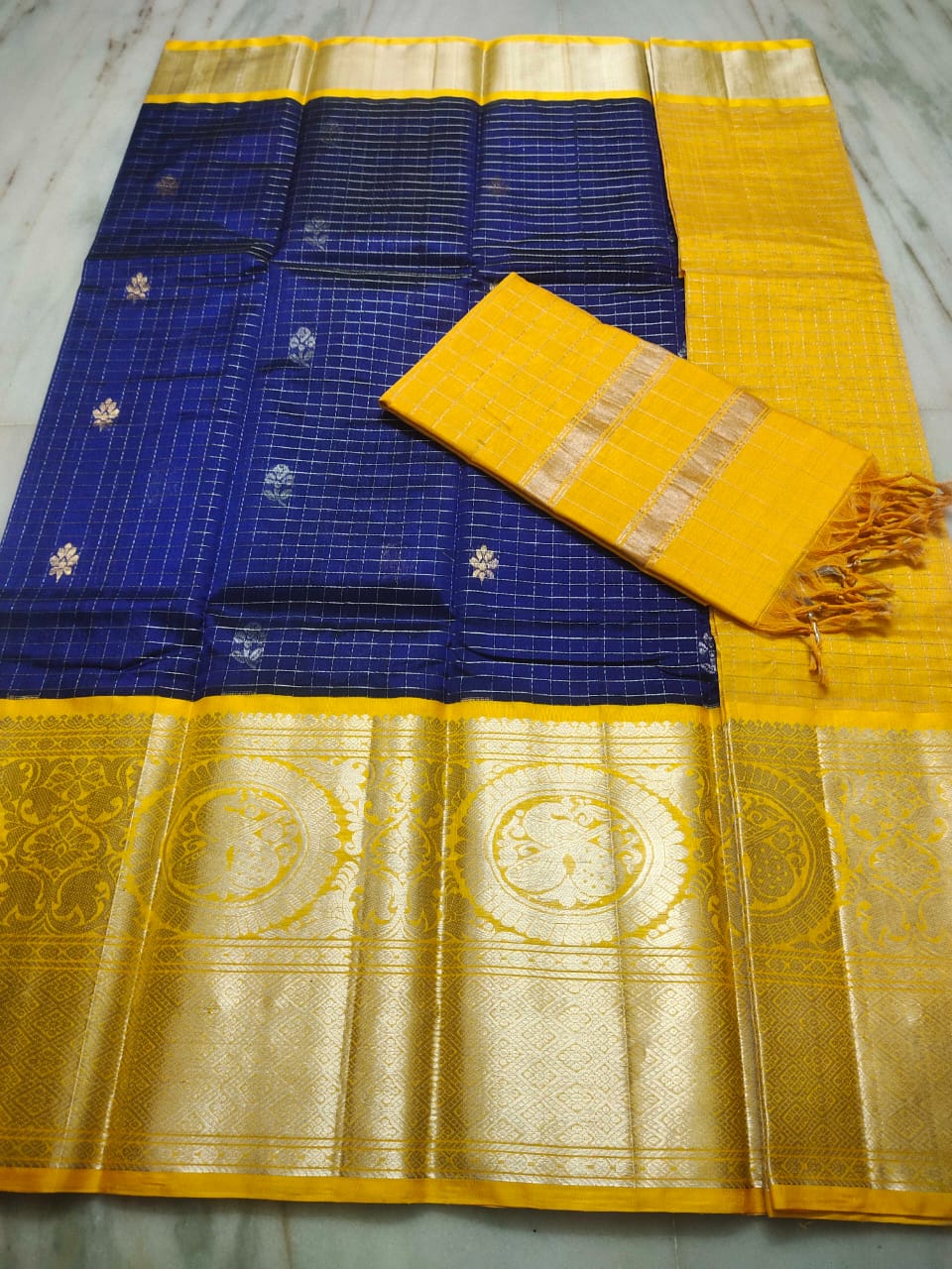 Mangalagiri Pure Handloom Orginal Kuppatam Pattu Silk Cotton Lehenga Material