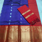 Mangalagiri Pure Handloom Orginal Kuppatam Pattu Silk Cotton Lehenga Material