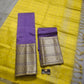 Mangalagiri Pure Handloom Pattu by Cotton Lehenga Material