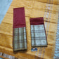 Mangalagiri Pure Handloom Pattu by Cotton Lehenga Material