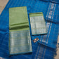 Mangalagiri Pure Handloom Pattu by Cotton Lehenga Material