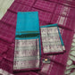 Mangalagiri Pure Handloom Pattu by Cotton Lehenga Material