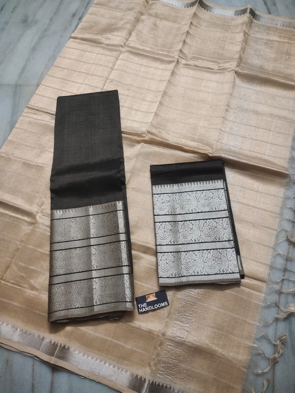 Mangalagiri Pure Handloom Pattu by Cotton Lehenga Material