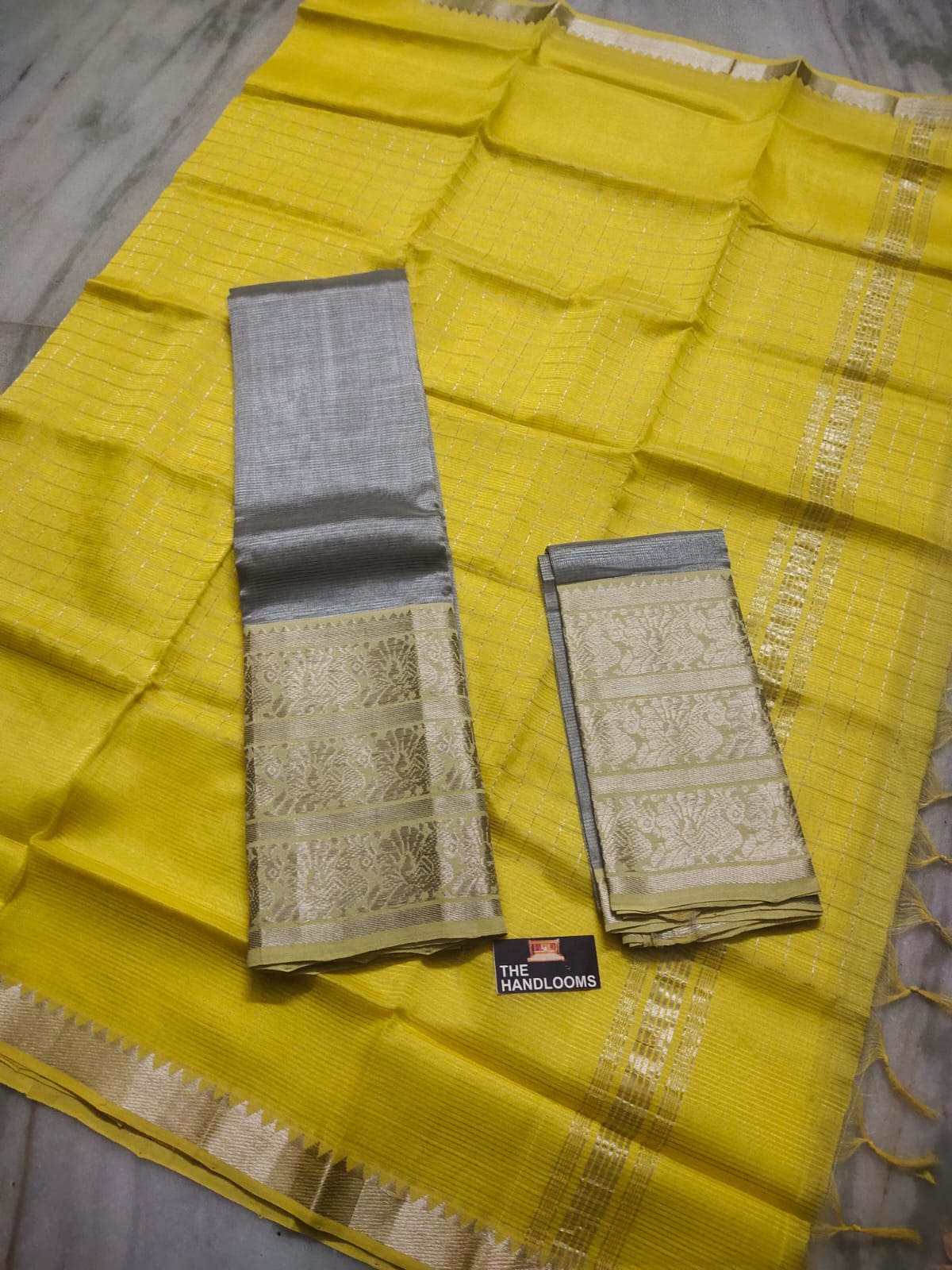 Mangalagiri Pure Handloom Pattu by Cotton Lehenga Material