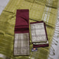 Mangalagiri Pure Handloom Pattu by Cotton Lehenga Material