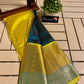Mangalagiri pure kuppatam pattu kanchi border butta work saree