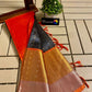 Mangalagiri pure kuppatam pattu kanchi border butta work saree