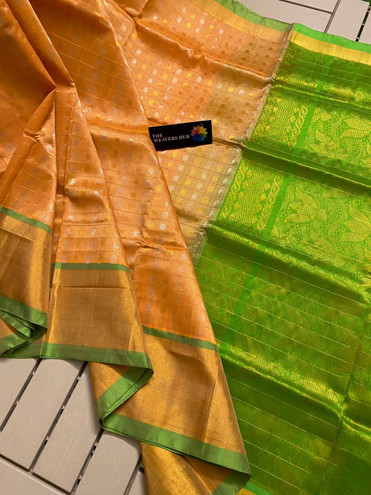 Handwoven Kuppadam Pattu Saree