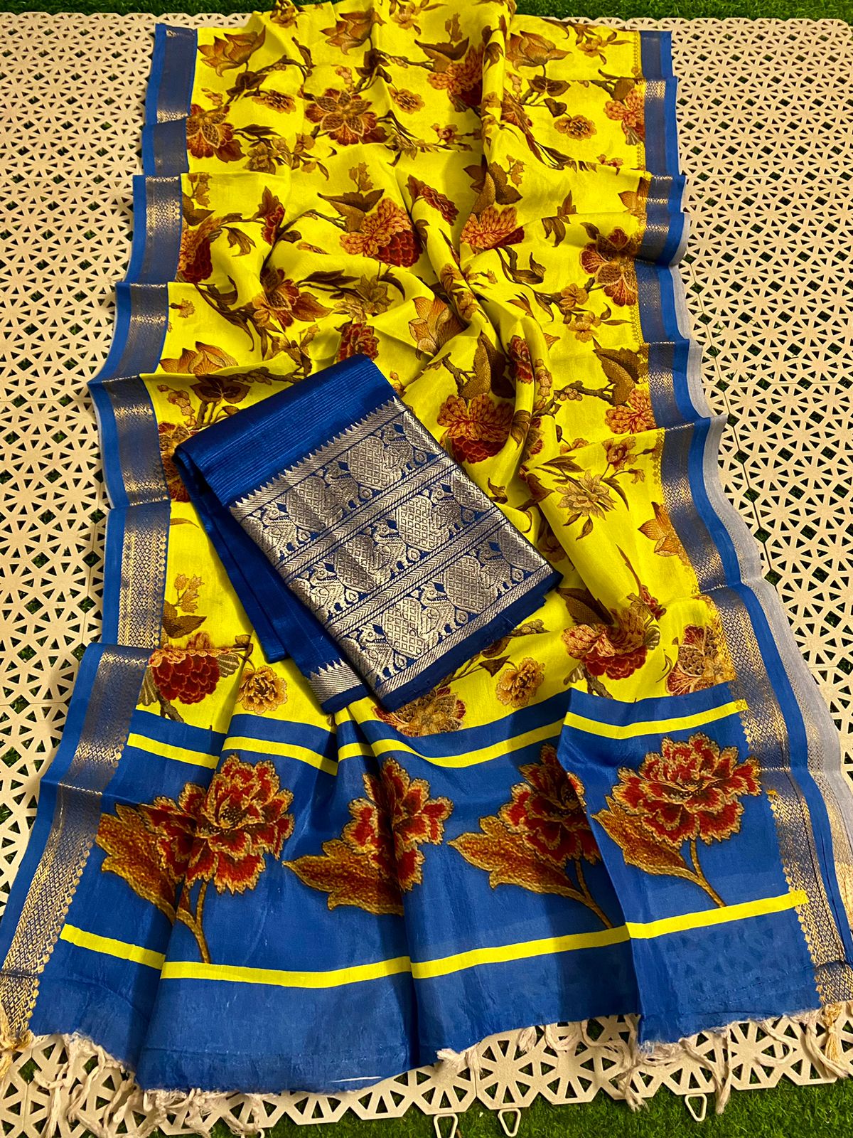 Mangalagiri pure pattu by cotton pen digital printed dress material