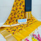 Mangalgiri pattu kanchi design border half saree material