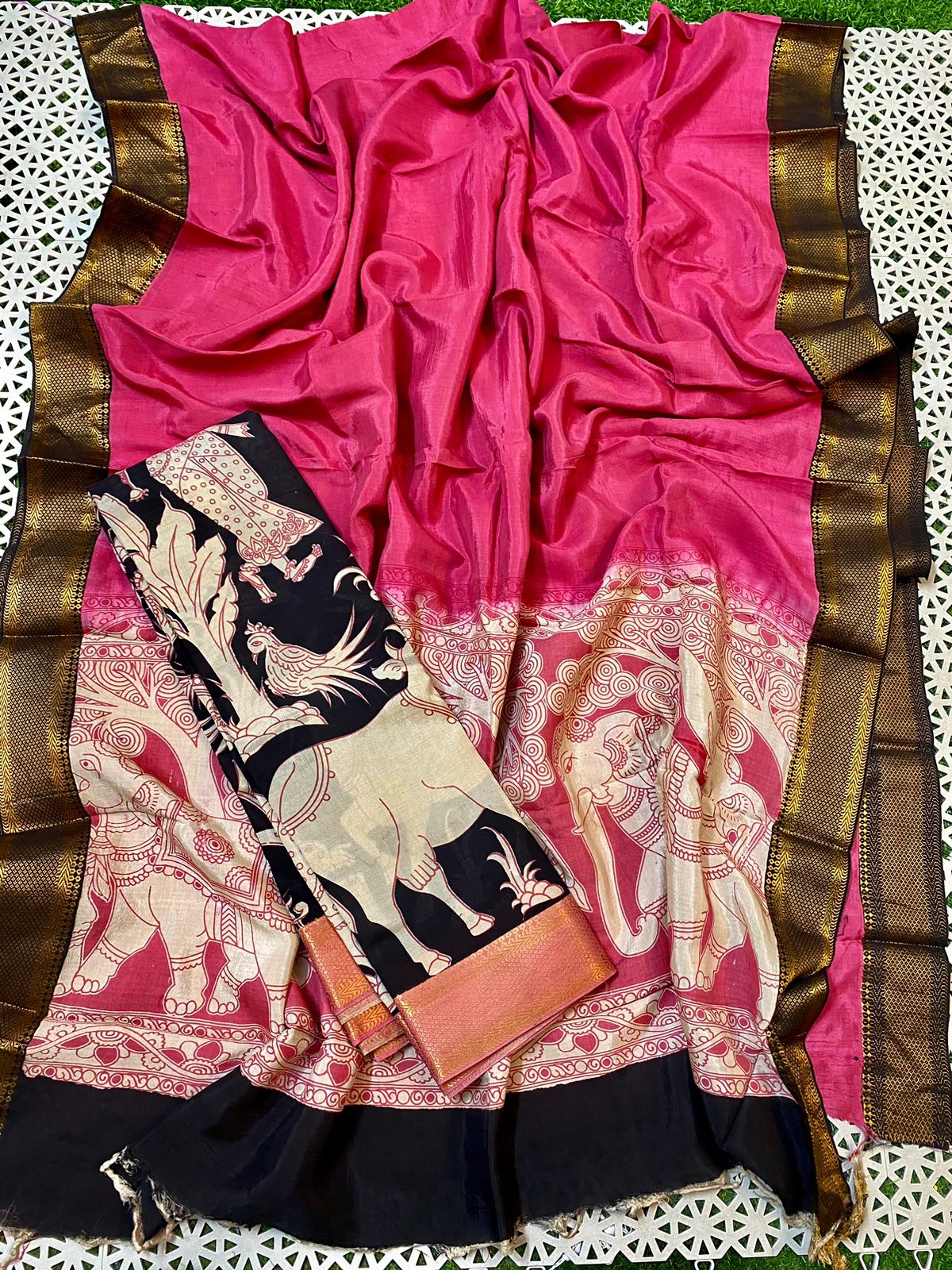 Mangalgiri pattu lehenga material