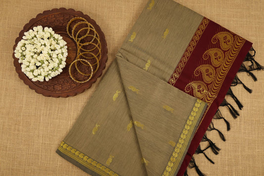 Soft Kalyani Silk Cotton Saree Featuring Mango Motifs