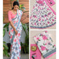 Mulmul Cotton Saree with Handblock Print