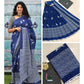 Mulmul Cotton Saree with Handblock Print